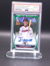 2023 Topps Bowman Welbyn Francisca Auto Green Lava /99