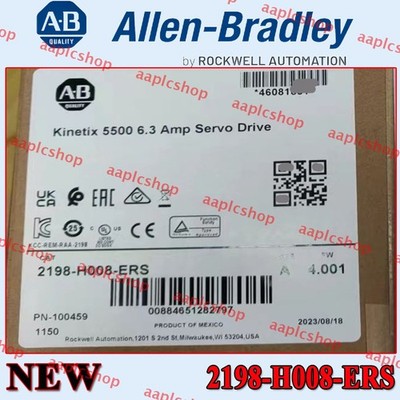 Original AB Allen-Bredley 2198-H008-ERS Kinetix 5500 Servo Driver