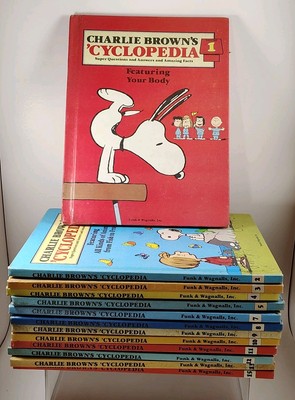 Vintage Charlie Brown's Cyclopedia Set Volumes Hardcover
