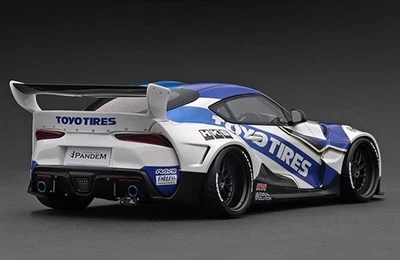 A90 Toyota Supra PANDEM MK5 1/18 IG2763 IGNITION MODEL White blue - Photo 1/4