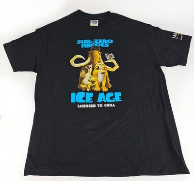 Ice Age Movie Promo Theater Shirt Langers 20th Century Fox Size XL Rare 2002