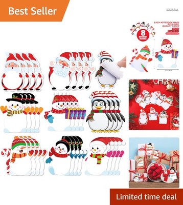 Weihnachtsnotizblöcke 32 Stück Winterthema Selbstklebrige Memo Dekoration Ges...