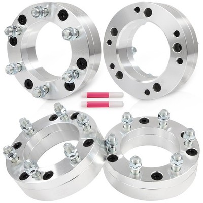 4Pcs 2'' Wheel Adapters 5x5.5 to 6x5.5 14x1.5 For Ram 1500 5 Lug to 6 Lug Wheels