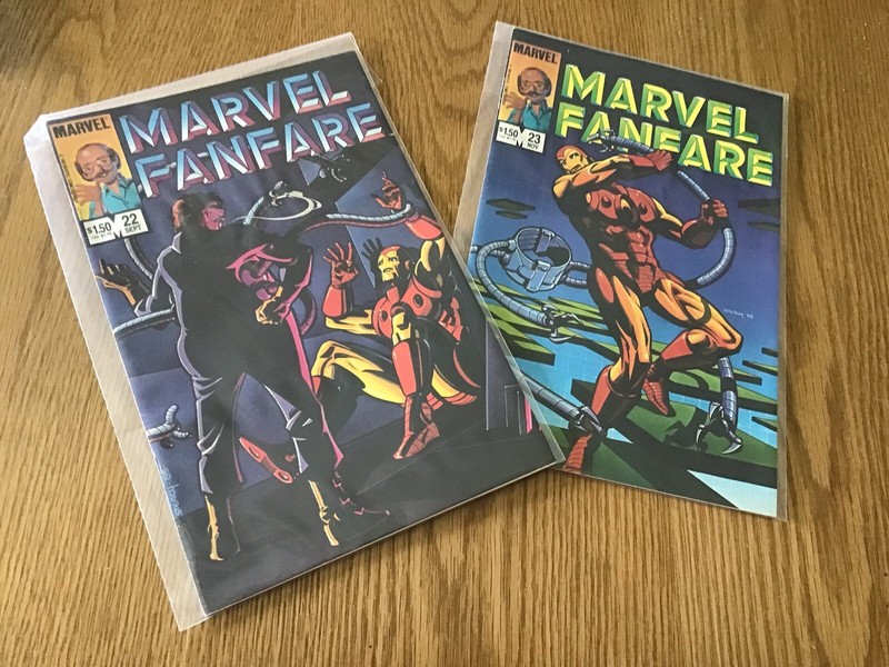 MARVEL FANFARE #22 & #23 IRON MAN IN THE NIGHT OF THE OCTOPUS BY KEN STEACY