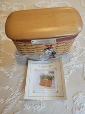Longaberger 2004 Hostess Appreciation Basket Lid Protector Tie-on New