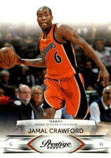 2009-10 Prestige #4 Jamal Crawford Golden State Warriors Atlanta Hawks