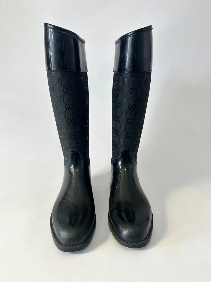 Botas de lluvia de goma Gucci GG Signature para mujer talla: 37 EU/ 7 US/ 4 UK Foto 4 de 4