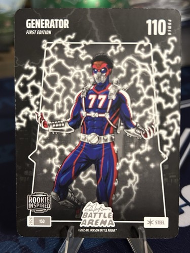 2026 Bo Jackson Battle Arena Generator Steel First Edition VJ Edgecombe #150