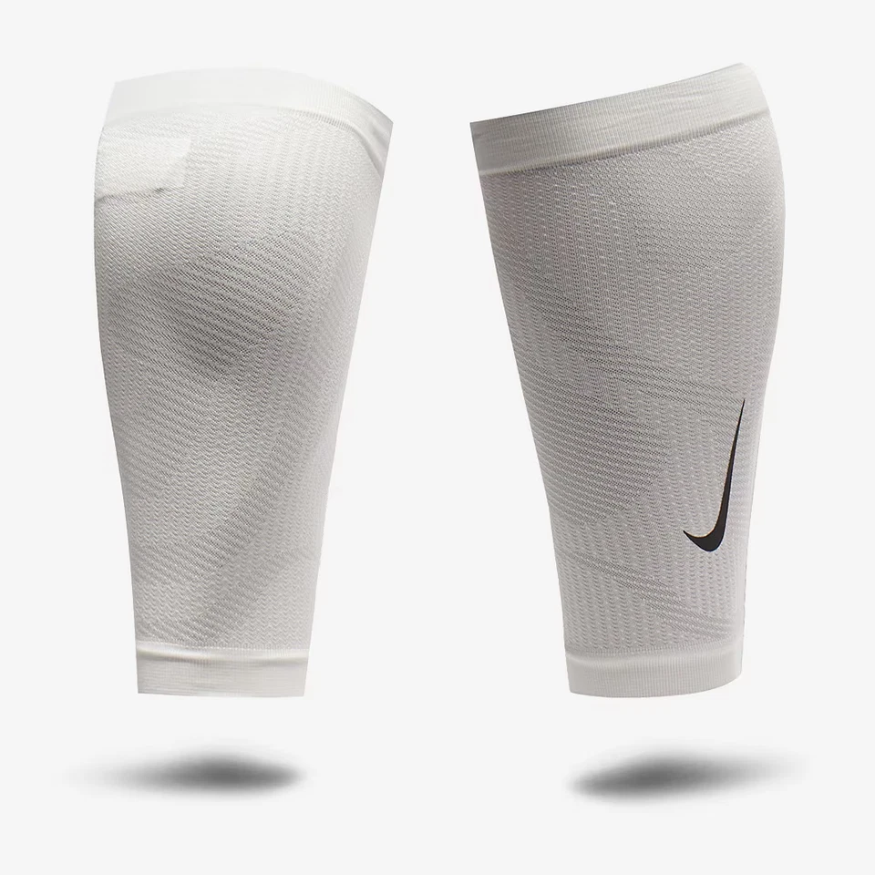 NIKE CALF COMPRESSION SLEEVES ZONED KNIT RUN GUARDS SOCK SUPPORT INJURY RECOVERY - Image 3 of 4