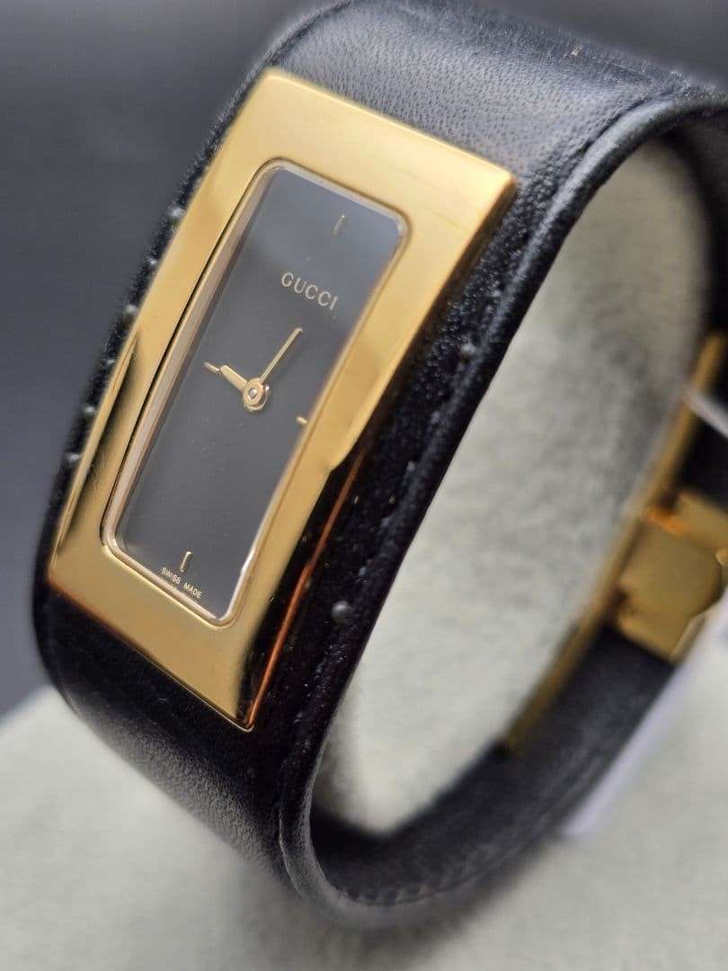 Gucci Rose Gold Rectangular Quartz Watch 7800S Us… - image 2