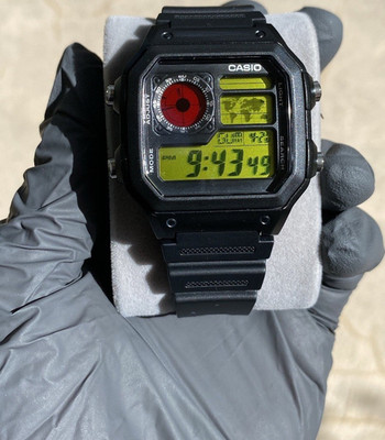 Casio AE1200WH World Time  Roadster  Digital Quartz Watch Sport Square