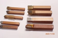 NEW OLD STOCK MORSE OTHER CARBIDE TIPPED METAL LATHE BITS 1/4 3/8 MACHINIST TOOL