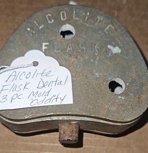Vintage Alcolite Dental Flask Mold  Brass 