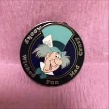Disney Alice Mad Hatter Gimmick Pin Hat Shop