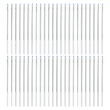0.8mm Gel Pens Refills, 48 Pack Glitter Gel Pens Ink Medium Point, Silver