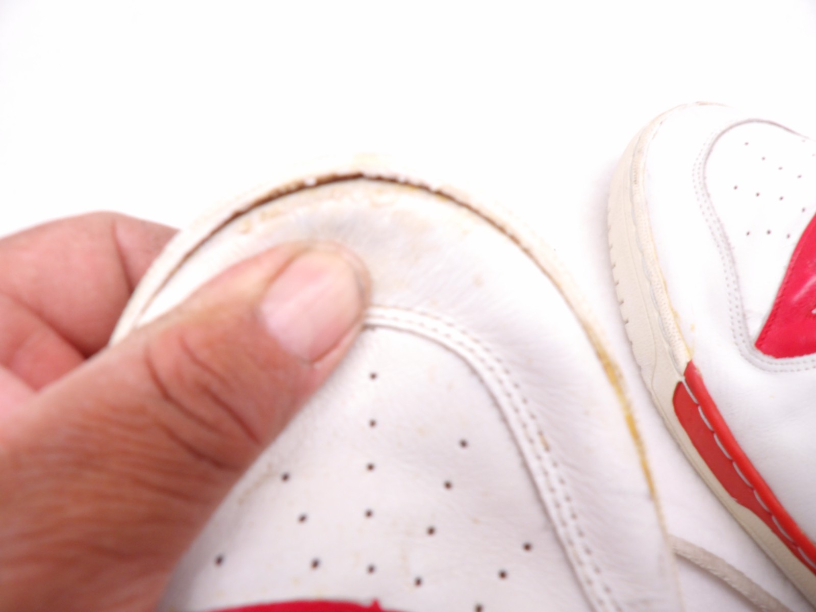 VTG Men’s Adidas Red/white High Tops Shoes  Made In France Size 15 thumbnail 8