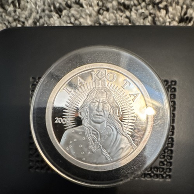 #ad Lakota 2009 1 oz .999 Fine Silver Lakota Silver Coin Uncertified $185.00