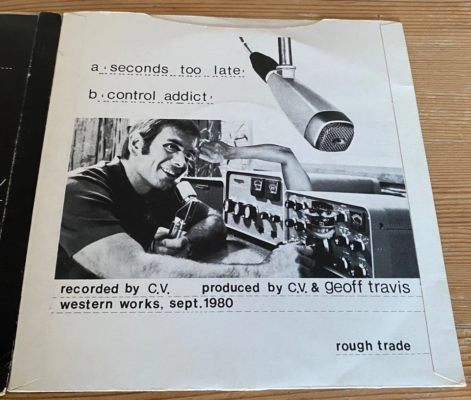 Cabaret Voltaire - Silent Command -  Seconds Too Late - 2 x Black 7" Vinyl - Ex - Image 3 of 4