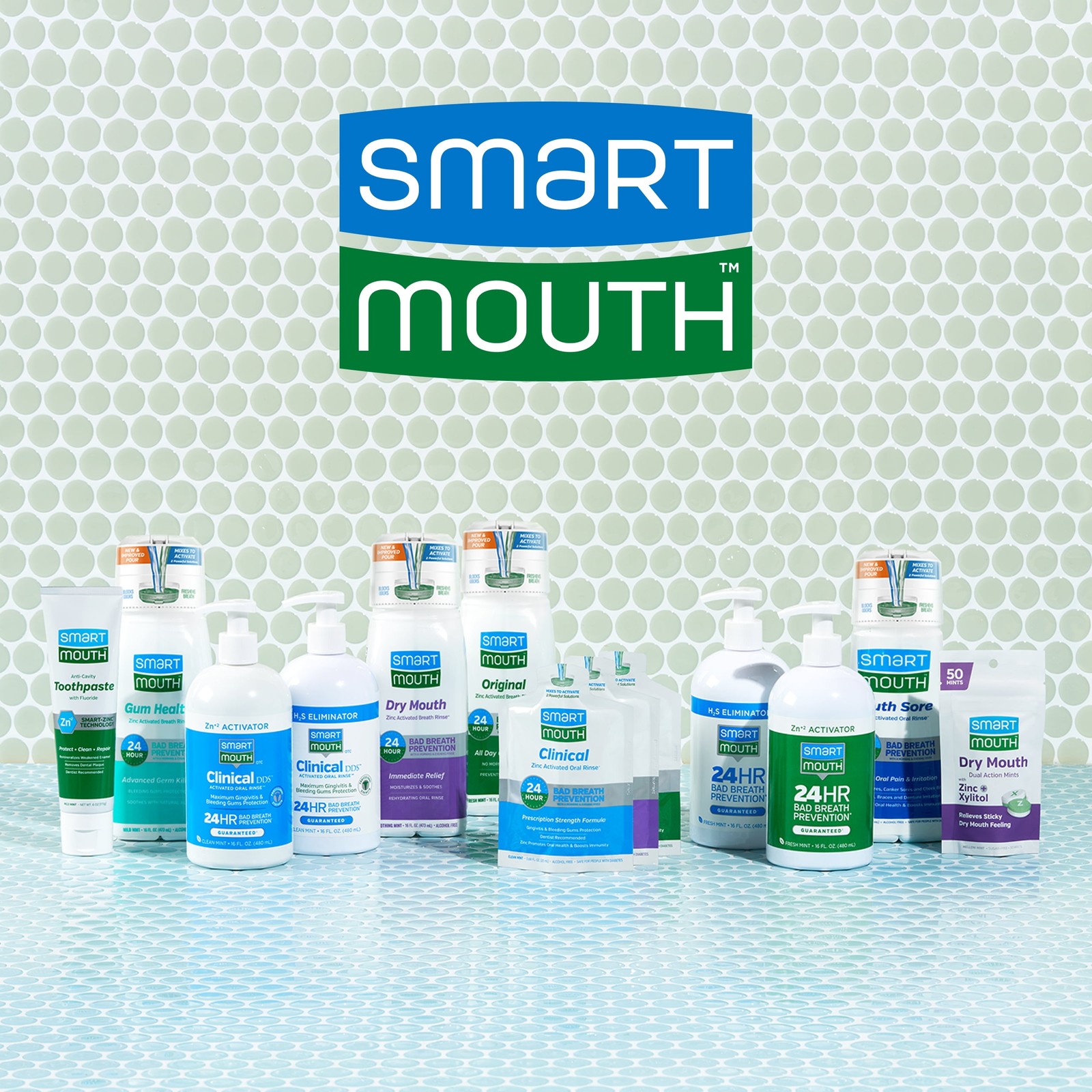 (2 pack) SmartMouth Original Activated Breath Rinse 16 oz, Adult