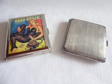 ZIGARETTEN ETUI 2 STÜCK  "ALPACCA und METALL"  VINTAGE