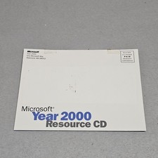 Microsoft Year 2000 Resource CD Original Mailing Sleeve Vintage Software