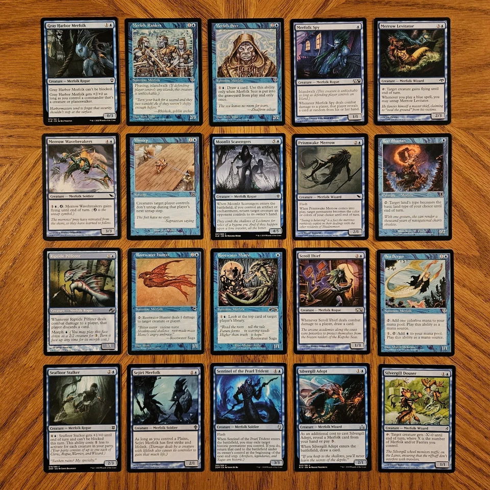 Custom EDH Commander Deck MtG Magic Gathering Sygg, River Guide Merfolk Tribal - Image 4 of 4