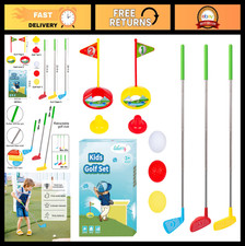 Toddler Golf Set - Retractable Toy Clubs for Kids 3-5, Indoor/Outdoor Sports Gif