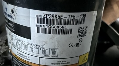 ZP39K5E-TF5-130 | Genuine Copeland  3-1/4 HP A/C Scroll Compressor