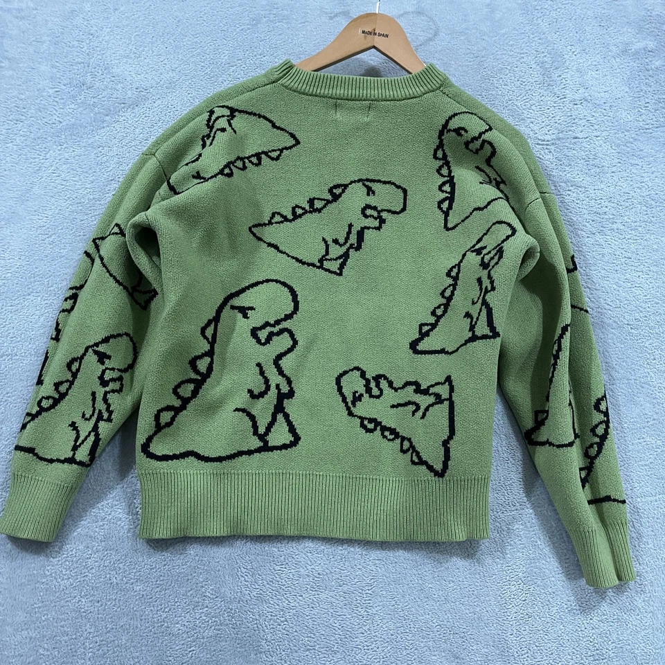 Aelfric Eden Sweater Medium Dinosaur Pullover Crewneck Knit Cute Fun Vintage - Image 2 of 4