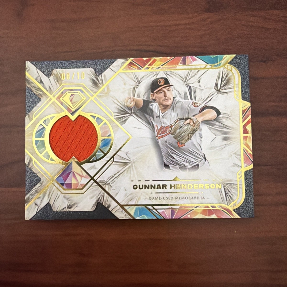 Gunnar Henderson 2025 Topps Diamond Icons Red Game Used Patch 8/10 