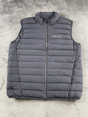 Marmot Down Fill Weste Herren Große XL Blau Körperwärmer Wandern Camping Outdoor