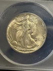 1946 WALKING LIBERTY HALF DOLLAR ANACS AU 58