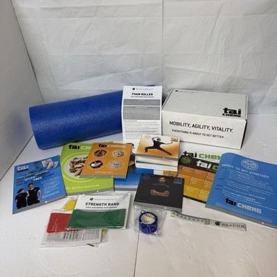 Beachbody Tai Cheng 15 DVD Core Kit Bands Roller Books NEW Extras