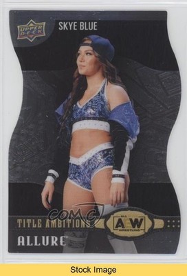 2022 Upper Deck Allure AEW Title Ambitions Skye Blue #TA-9 READ 0rt4