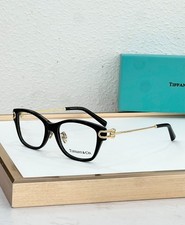 Tiffany  Co. OTF2266F Butterfly Cat Eye Eyeglasses Black Gold Clear 51-17-145
