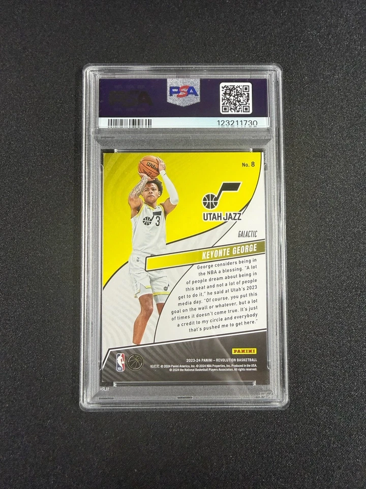 2023 Panini Revolution Galactic Keyonte George PSA 9 RC Rookie #118 Case Hit SSP - Image 3 of 3