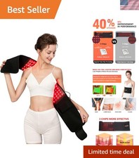 Red  Infrared Light Therapy Belt for Back Pain Relief - Hands-Free Design
