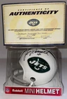 Joe Namath NY Jets Autographed RIDDELL Mini HELMET + Case & Cert of Authenticity