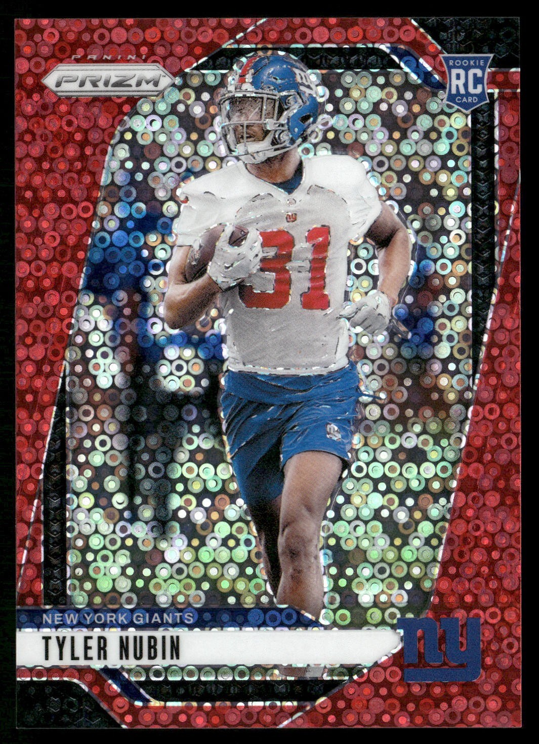 2024 Panini Prizm - Rookies Tyler Nubin #395 Red Disco Prizm (RC) #'d 01/75