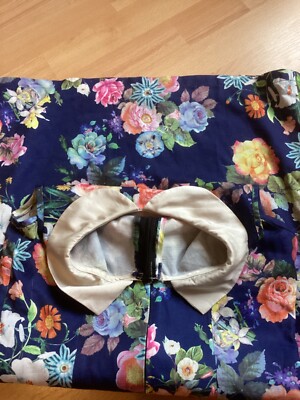 3D Duck Blumenmuster Minikleid Sommer große XS