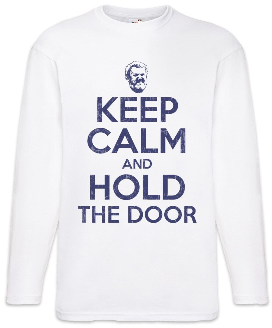 ALTRA T shirt uomo manica lunga Keep Calm And H The Door Game Of Hodor Fun Thrones