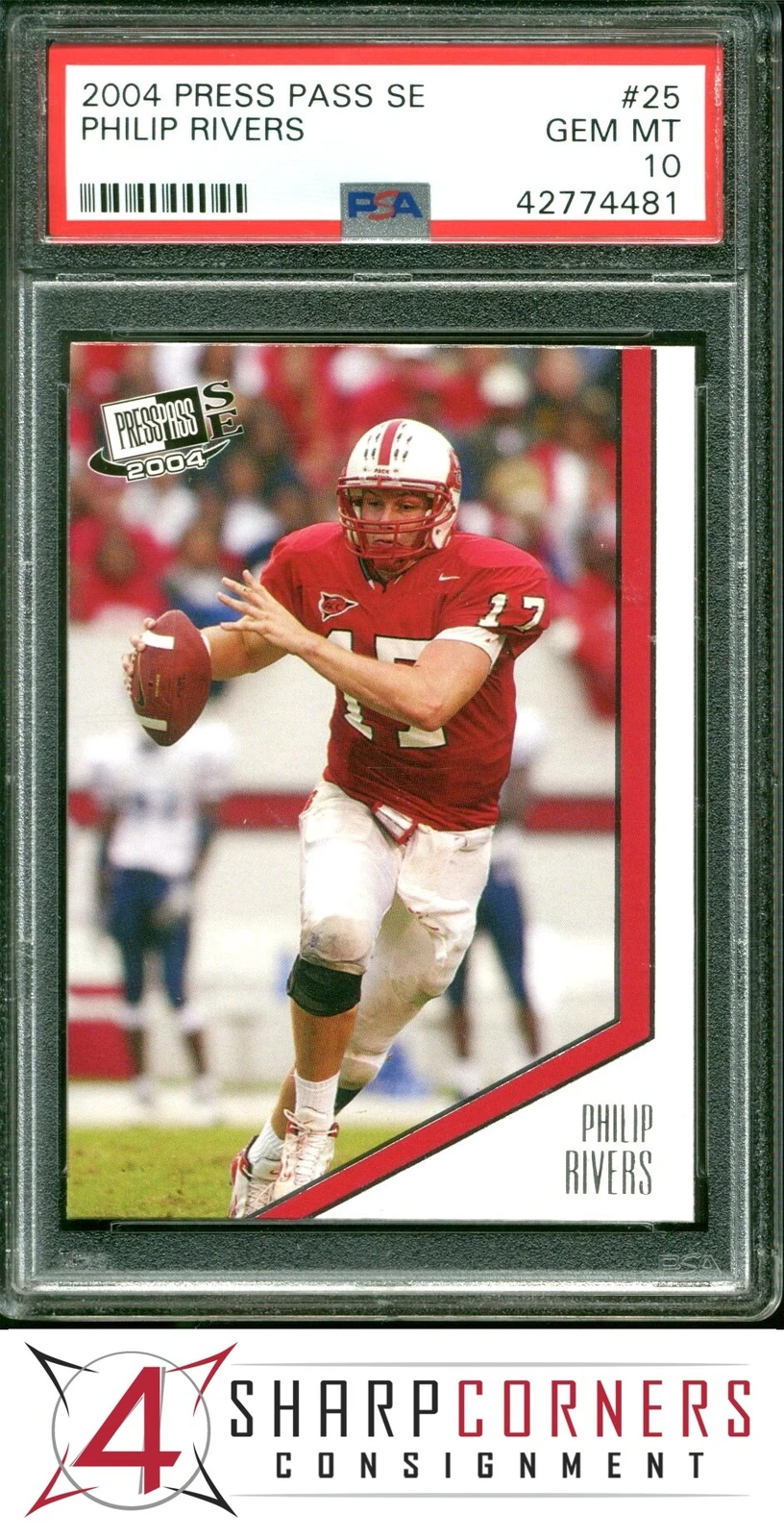 Philip Rivers Press Pass Se #25 Base