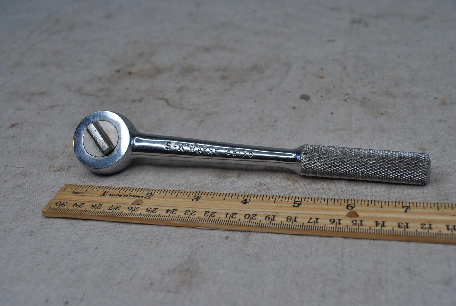 S-K Wayne 45170 Knurled Handle Ratchet 3/8