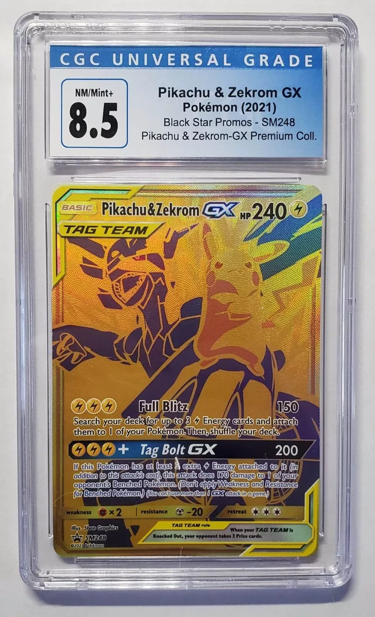 CGC 9.5 Pikachu & Zekrom GX Alt Art Promo (Graded Card) – Phurion's Pokemon