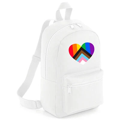 THE SHED CLOTHING Kinder Gay Pride Flagge individueller Name Mini Rucksack LGBTQ Schulanfang Geschenk süß