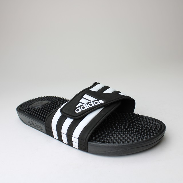 Mens adidas Adissage Black Slides 
