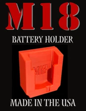 MAGNETIC Milwaukee M18 Battery Holder Organizer Tool Storage Garage Shop Toolbox