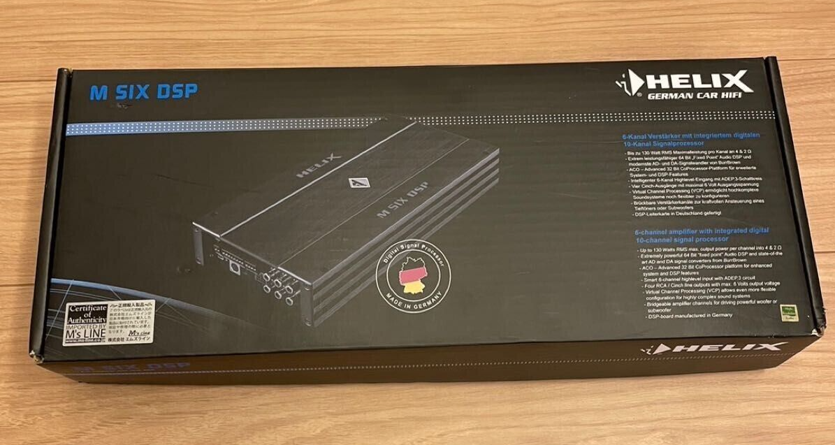 Helix M-SIX DSP 10ch 6ch Power Amplifier High-res Digital Dignal