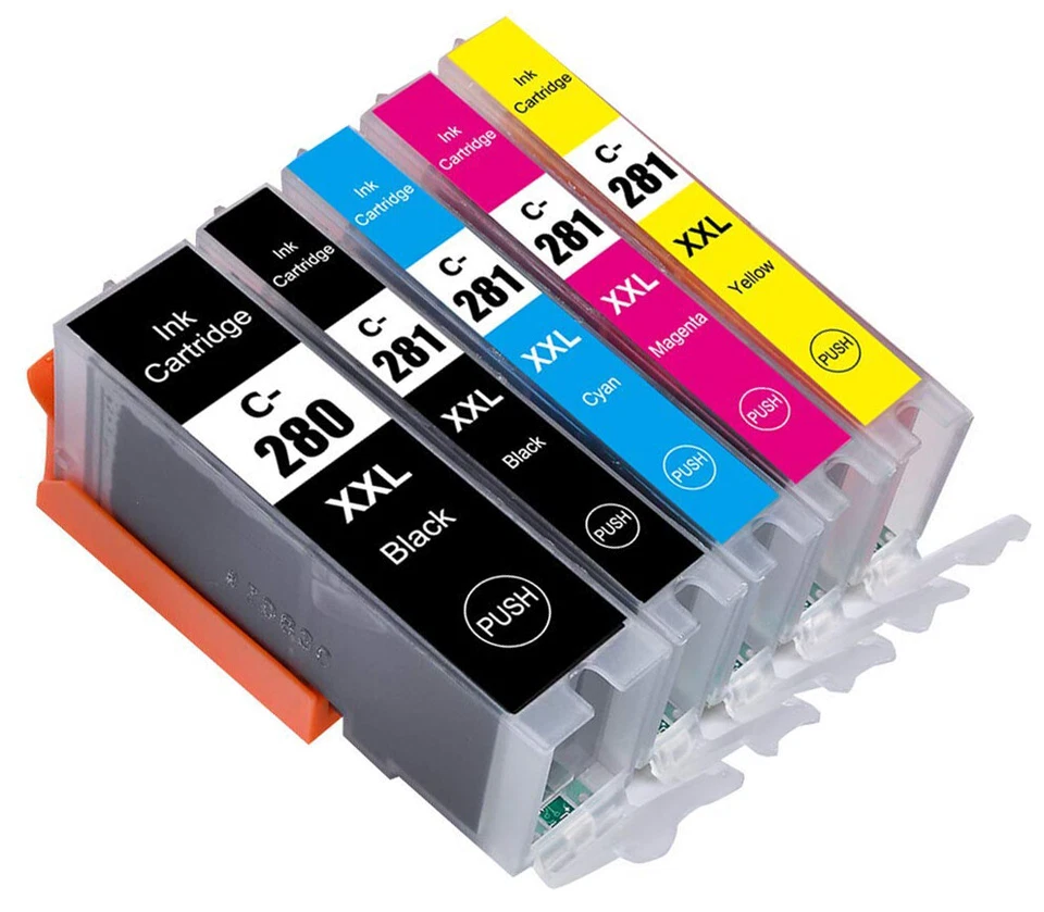 XXL Ink Pack Compatible for Canon PGI-280 CLI-281 TR8620A TR8622A TR8520 TS6320 - Image 2 of 2