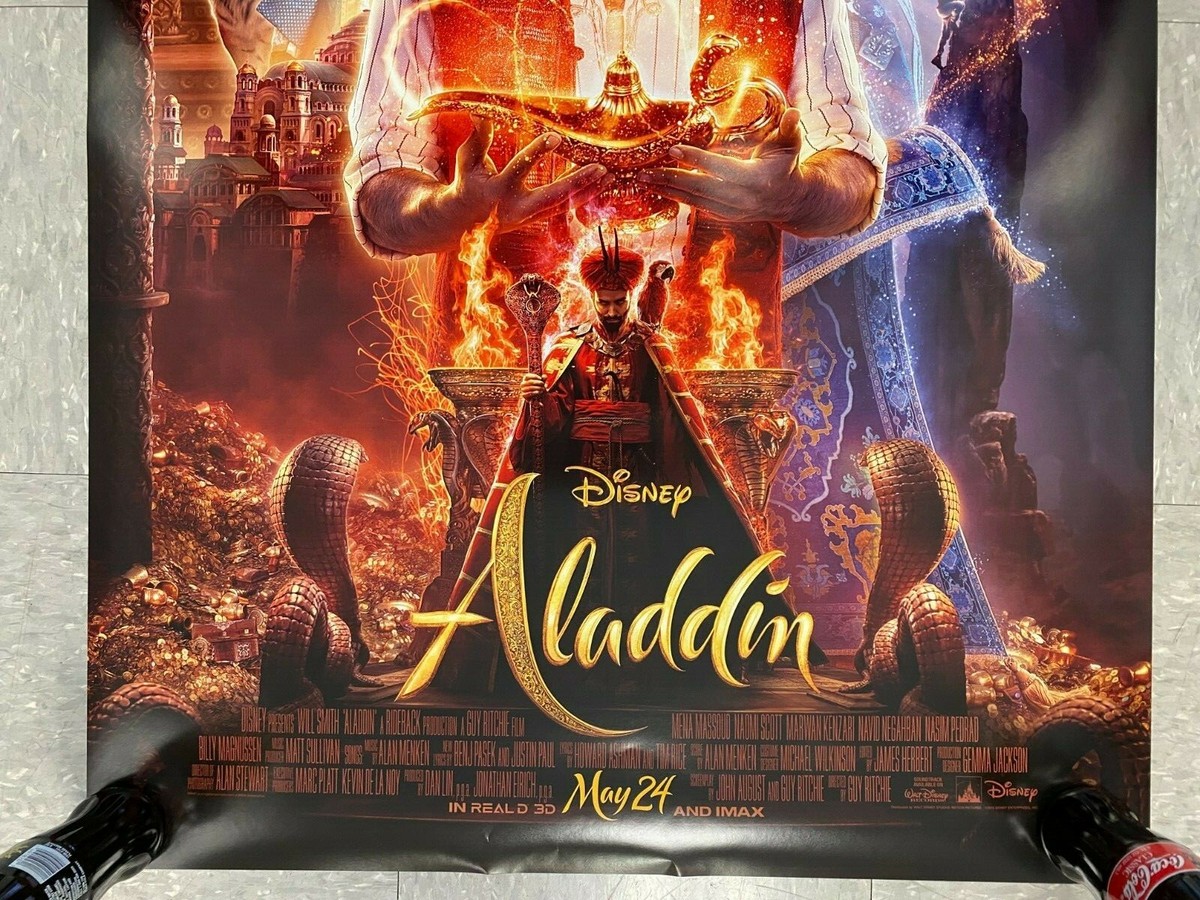 2019 DISNEY ADVANCE PROMO *ALADDIN* DOUBLE SIDED POSTER 27 X 40